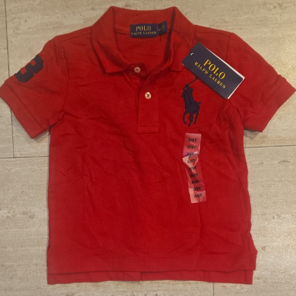 New POLO Ralph Lauren Core Replen Red Polo Shirt